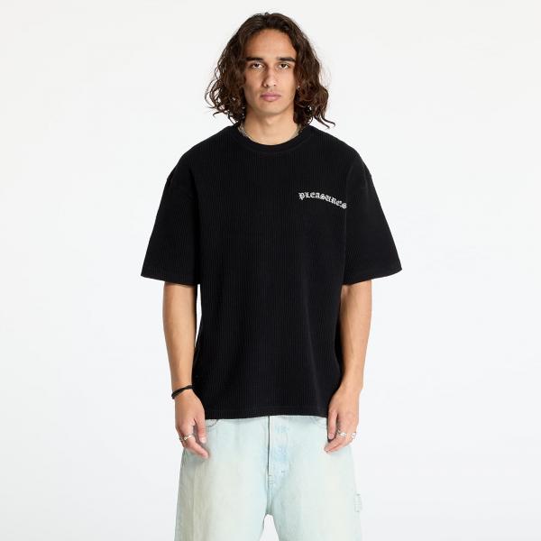 Tričko PLEASURES Neural Thermal T-Shirt Black S