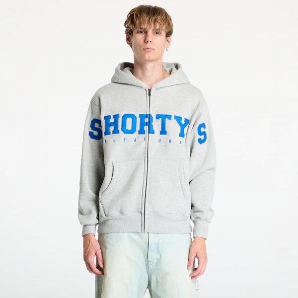 Mikina PLEASURES Wave Zip Hoodie Heather Grey L