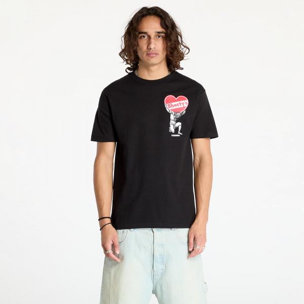 Tričko PLEASURES Atlas T-Shirt Black S