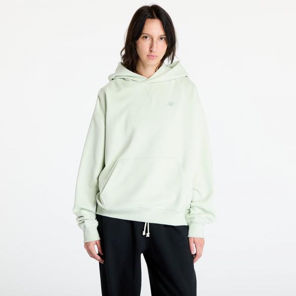 Mikina New Balance Athletics French Terry Hoodie Natural Mint S