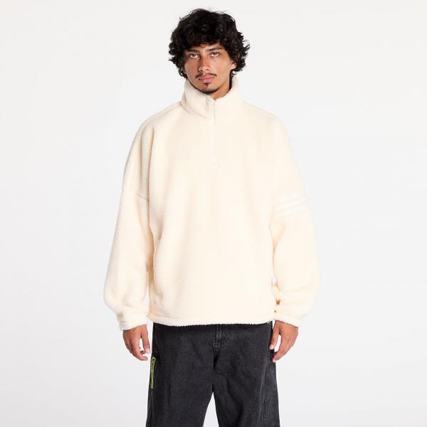 Mikina adidas Neuclassic Polar Fleece 1/2 Zip Sweatshirt Wonder White L