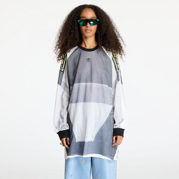 Tričko adidas adilenium Oversized Graphic Mesh Long Sleeve Tee XS