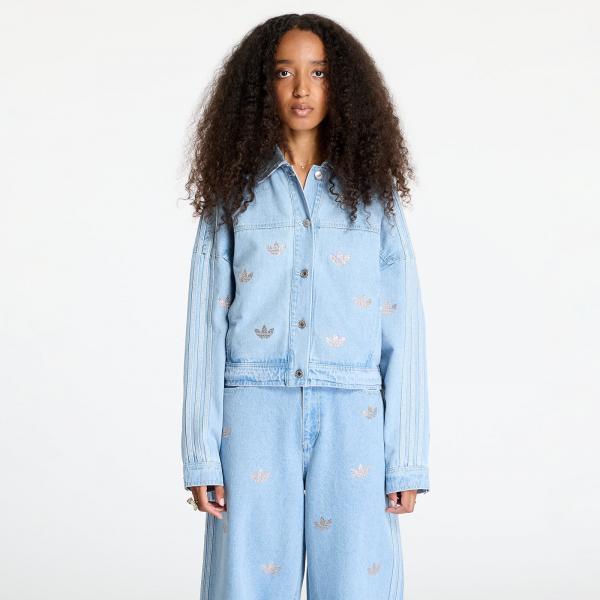 Bunda adidas Denim Jacket Rhinestone Clear Blue S