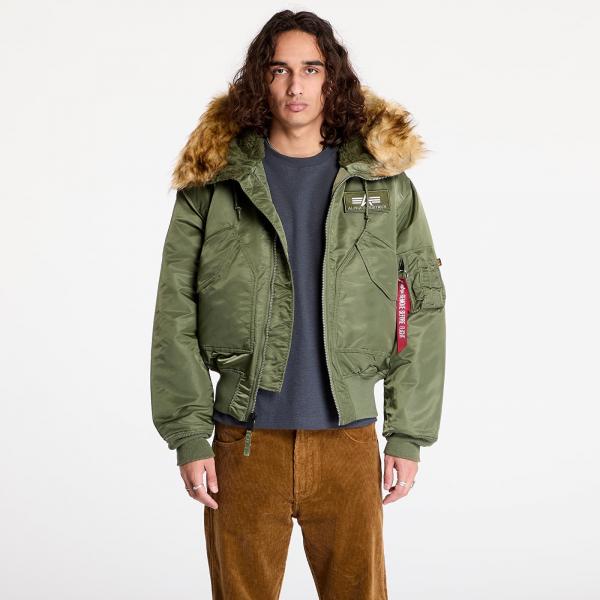 Bunda Alpha Industries 45P Hooded Sage-Green S