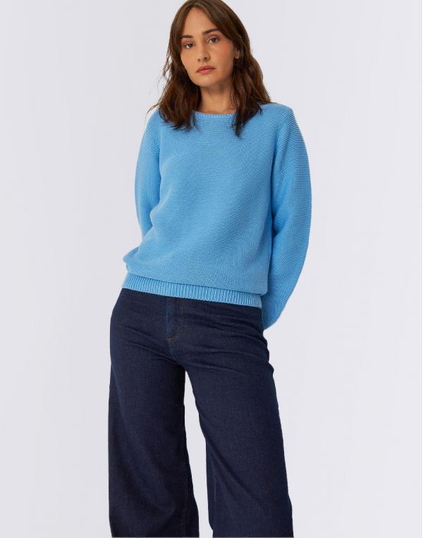 SKFK Iradi GOTS Sweater SKY BLUE 34