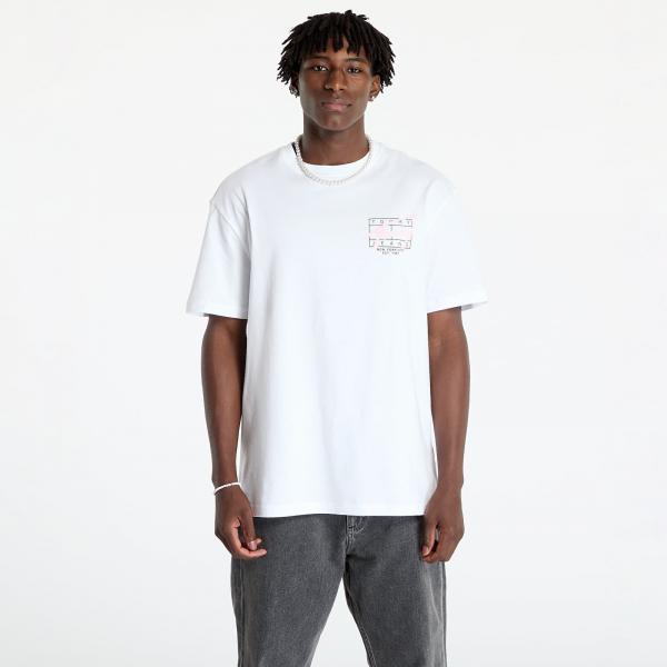 Tričko Tommy Jeans Reg Spray Tee Ss White XXL