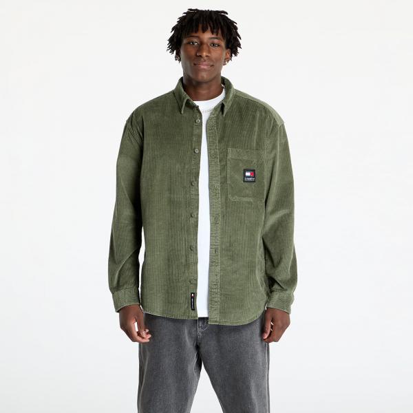 Košile Tommy Jeans Corduroy Relaxed Fit Shirt Green XL