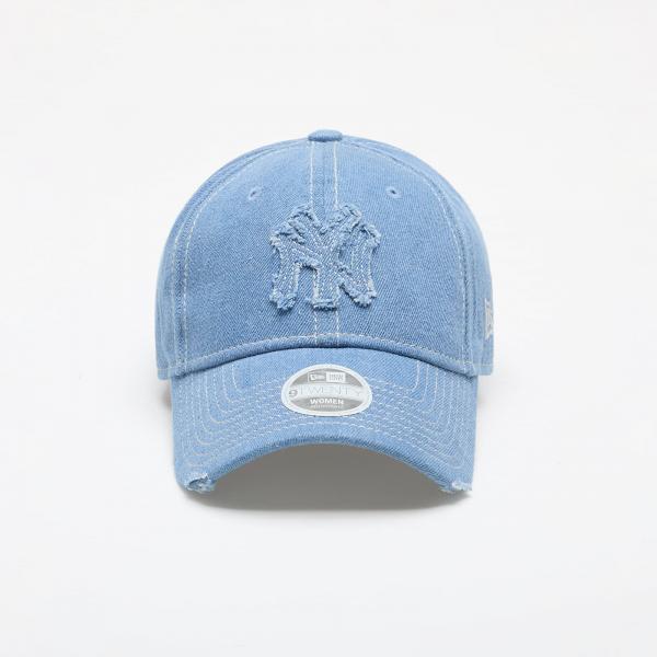 Kšiltovka New Era MLB New York Yankees Womens Denim Distressed 9TWENTY Adjustable Cap Sky Blue Universal