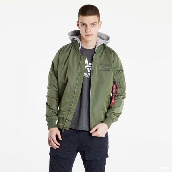 Bunda Alpha Industries MA-1 TT Hood BP Sage Green M