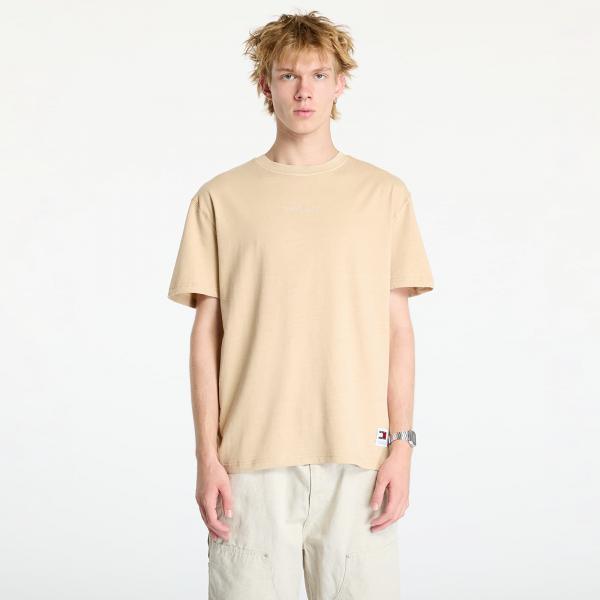 Tričko Tommy Jeans Regular Classic Tee Beige M