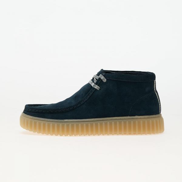 Tenisky Clarks Originals Torhill Hi Blue Suede EUR 46