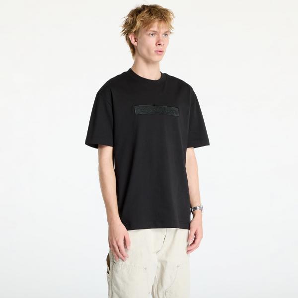 Tričko Calvin Klein Jeans Embroidered Box Tee Black S