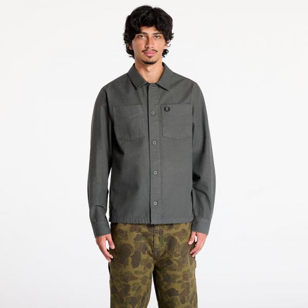 Bunda FRED PERRY Canvas Overshirt Field Green L
