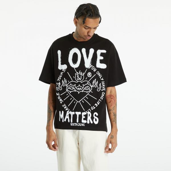 Tričko Sixth June Love Matters Tshirt Black S