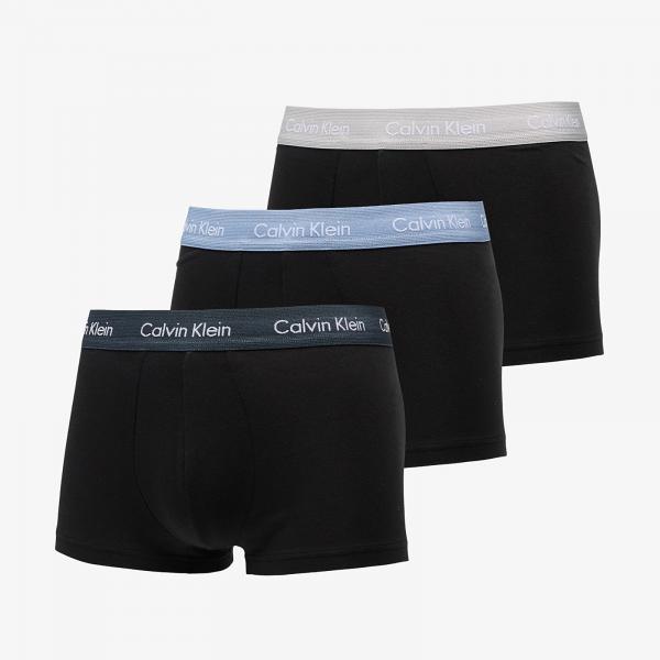 Boxerky Calvin Klein Low Rise Cotton Stretch Trunk 3-Pack Black M