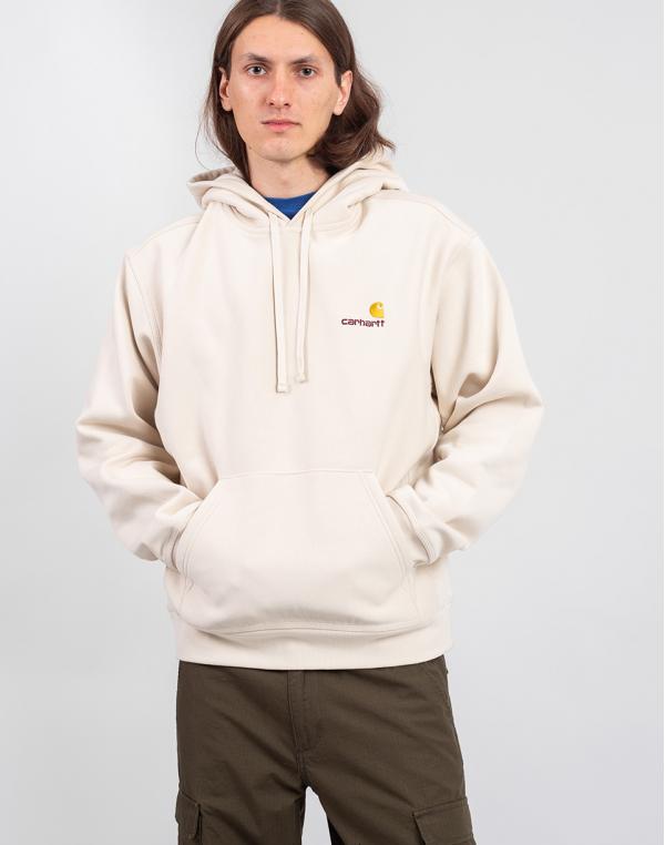 Carhartt WIP Hooded American Script Sweat Moonbeam M