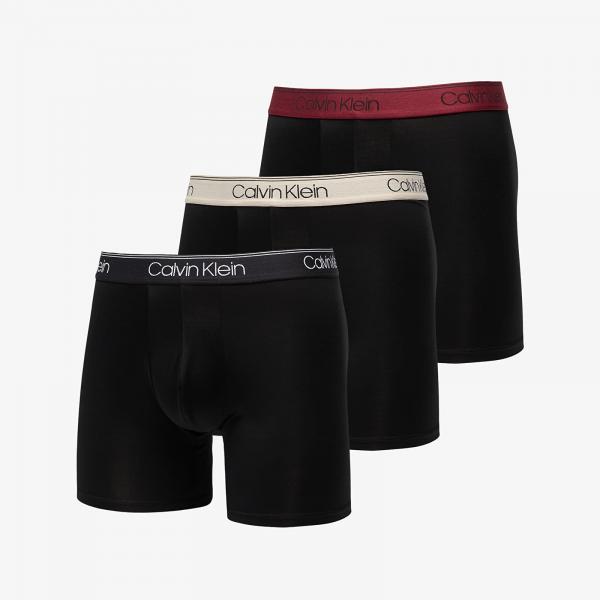 Boxerky Calvin Klein Microfiber Stretch Boxer Brief 3-Pack Black M