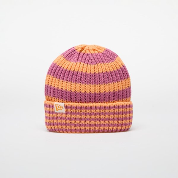 Čepice New Era Knit Medium Stripe Beanie Orange Glaze Universal