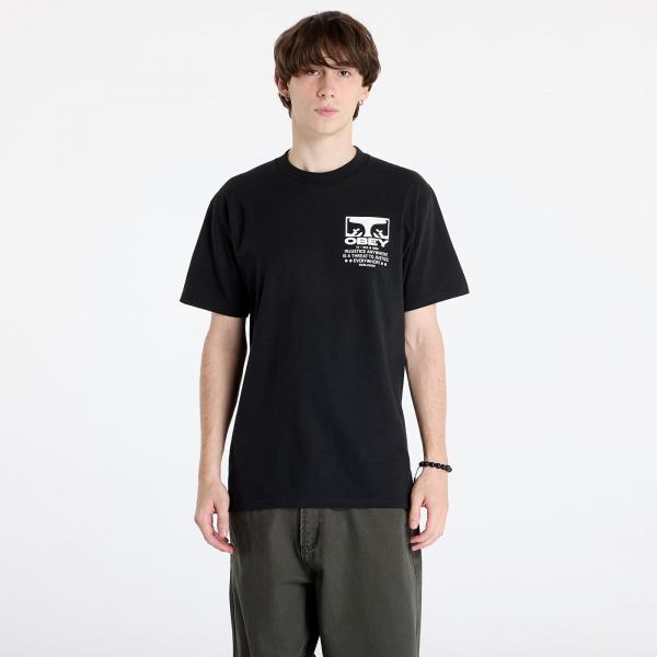 Tričko OBEY Obey Justice Everywhere T-Shirt Black S