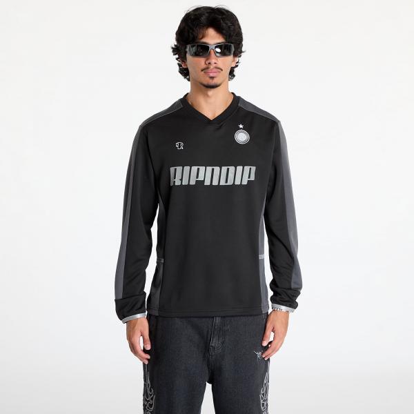 Dres RIPNDIP Fc Long Sleeve Soccer Jersey Black/ Light Blue XXL