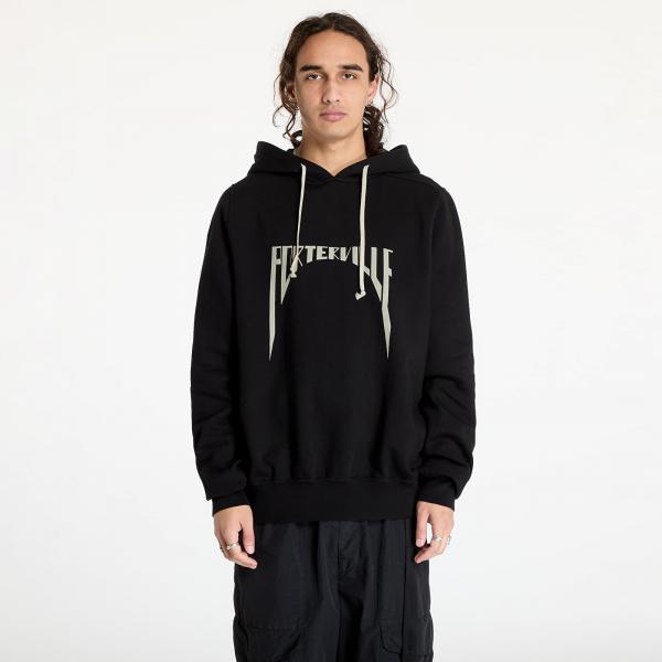 Mikina Rick Owens DRKSHDW Knit Sweatshirt - Oversized Hoodie Black/ Pearl L