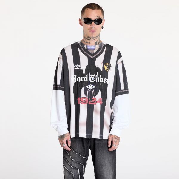 Tričko Umbro White Censored Inside Out Long Sleeve T-Shirt White L