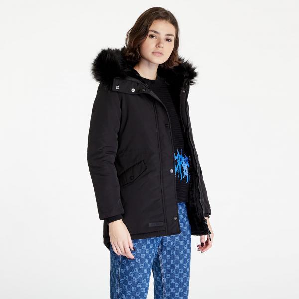 Bunda Sixth June Mid Length Parka W/ Fur Black M