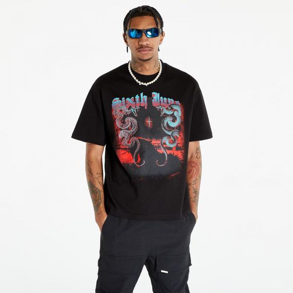 Tričko Sixth June Print Tshirt Black S