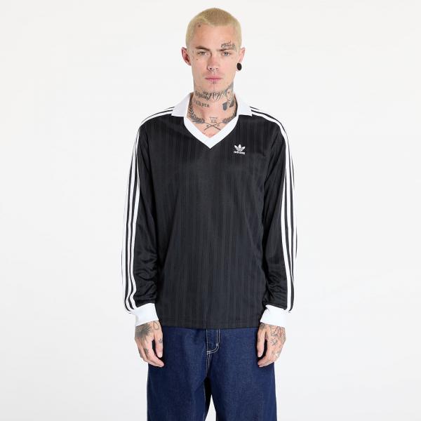 Tričko adidas Adicolor Piqué Football Long Sleeve T-Shirt Black M