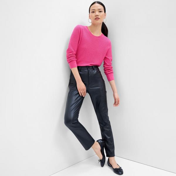Svetr GAP Bella Crew Standout Pink XXS