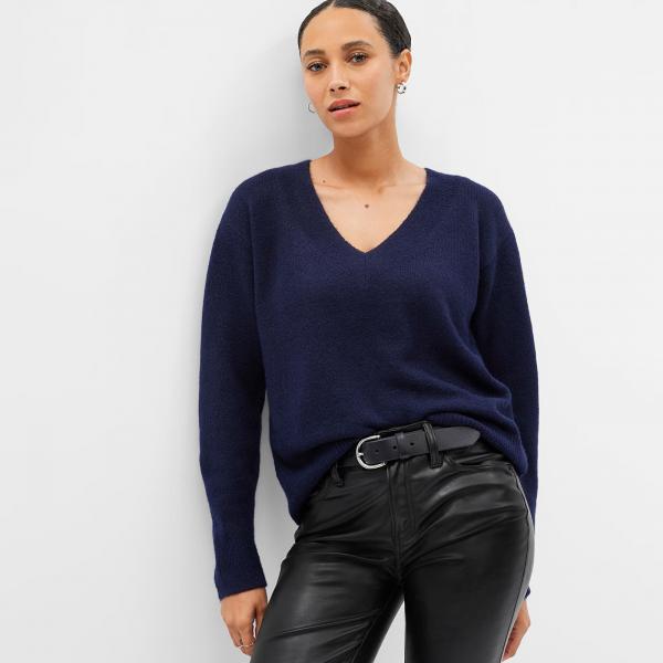 Svetr GAP V Neck Sweater Navy Uniform XXS