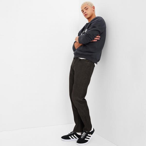 Džíny GAP Denim Pants Slim Black Wash W34/L30