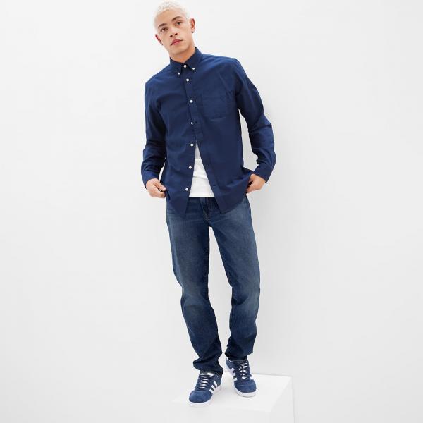Džíny GAP Straight Denim Pants Medium Wash W34/L32
