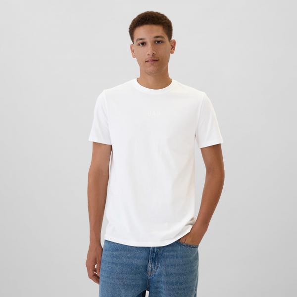 Tričko GAP Mini Logo Tee White Global XXL
