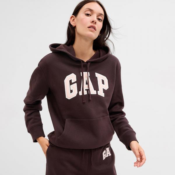 Mikina GAP Logo Pullover Hoodie Turkish Coffee XS