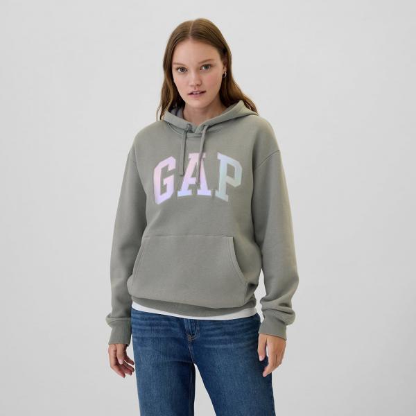 Mikina GAP Logo Pullover Hoodie Pilot Grey M