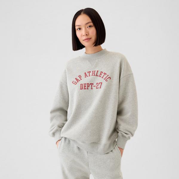 Mikina GAP Mockneck Pullover Light Heather Grey L
