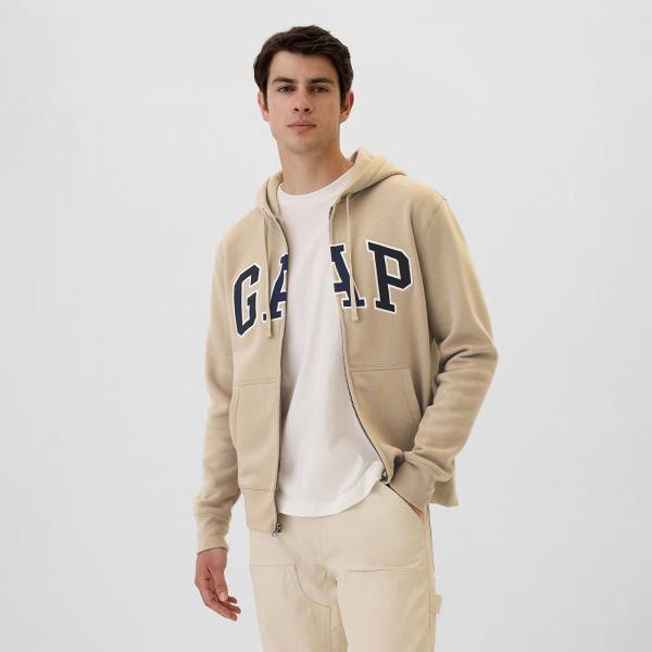 Mikina GAP Fullzip Hoodie Khaki M