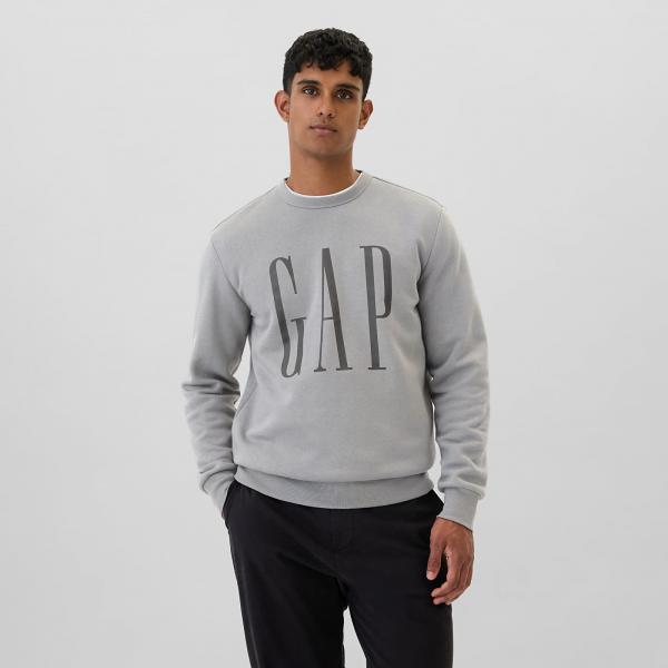 Mikina GAP Fleece Sweatshirt Pilot Grey M