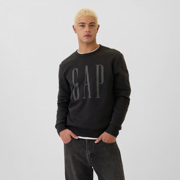 Mikina GAP Fleece Sweatshirt Black XL