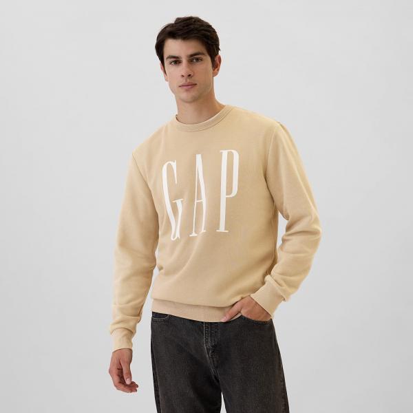 Mikina GAP Fleece Sweatshirt Khaki XL
