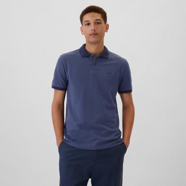 Tričko GAP Logo Polo Blue Eoe L