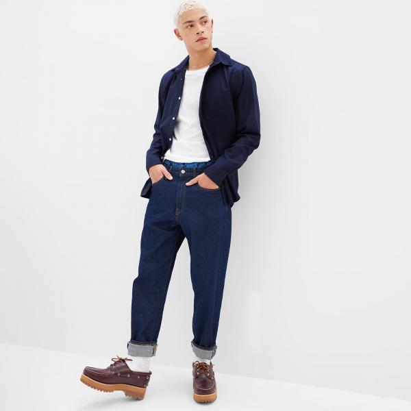 Košile GAP Stardard Oxford Shirt Tapestry Navy L
