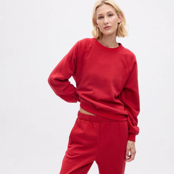 Mikina GAP Pullover Crew Modern Red XS