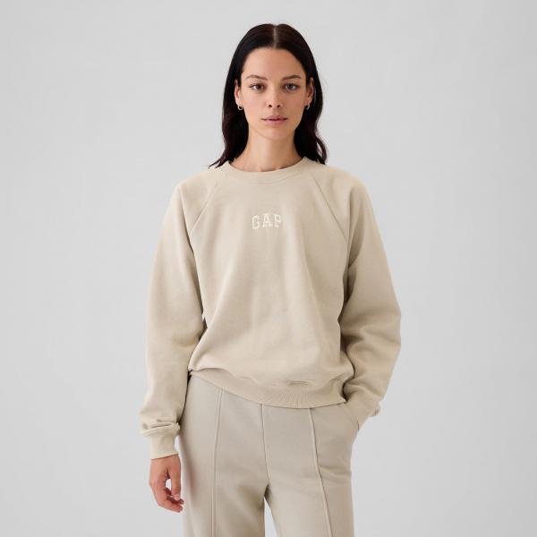 Mikina GAP Pullover Crew Moonstone Logo M