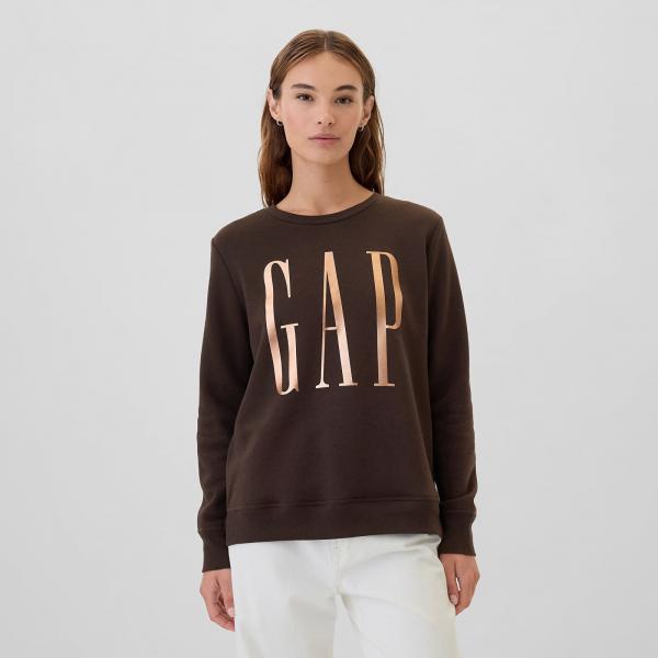 Mikina GAP Logo Sweatshirt Terra Brown S