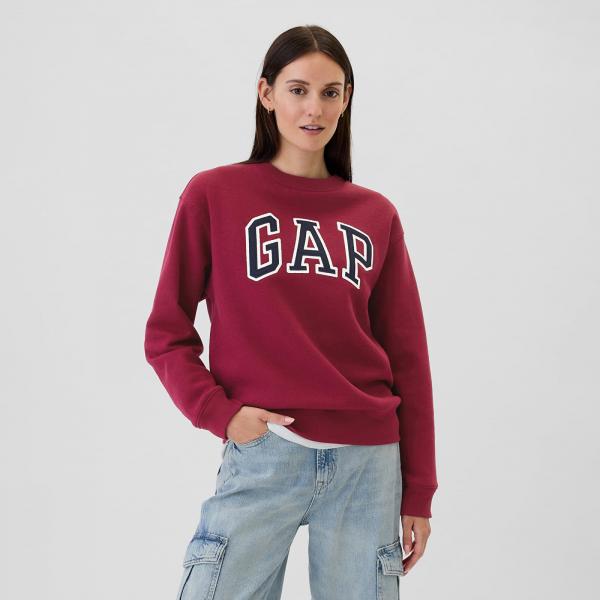Mikina GAP Logo Crew Beet Red M