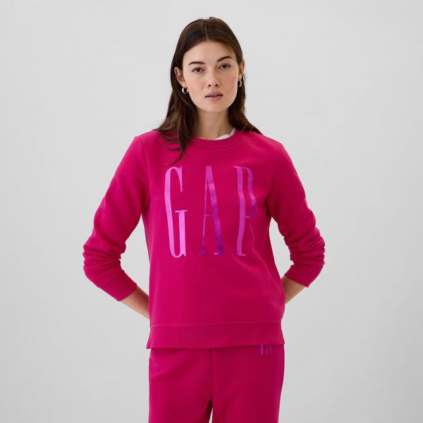 Mikina GAP Logo Sweatshirt Bright Beet XS