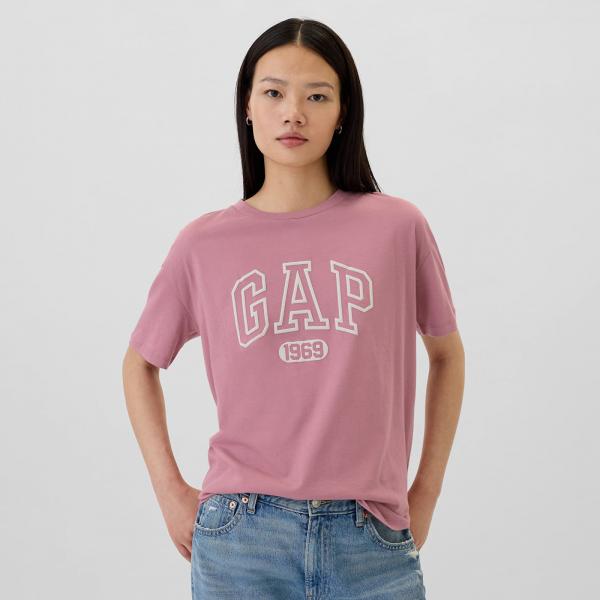 Tričko GAP Shortsleeve Logo Tee Lilas Pink S