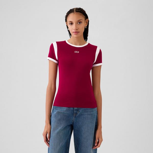 Tričko GAP Shortsleeve Logo Tee Beet Red M